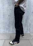 Изображение Джинсы мужские с заклепками прямые черные MFStore
