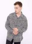 Модная оверсайз рубашка с узором MFStore Изображение Модная оверсайз рубашка с узором MFStore