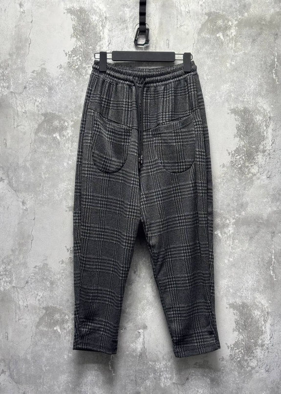 Штани вільного крою з накладними карманами сірі MFStore Изображение Штани вільного крою з накладними карманами сірі MFStore