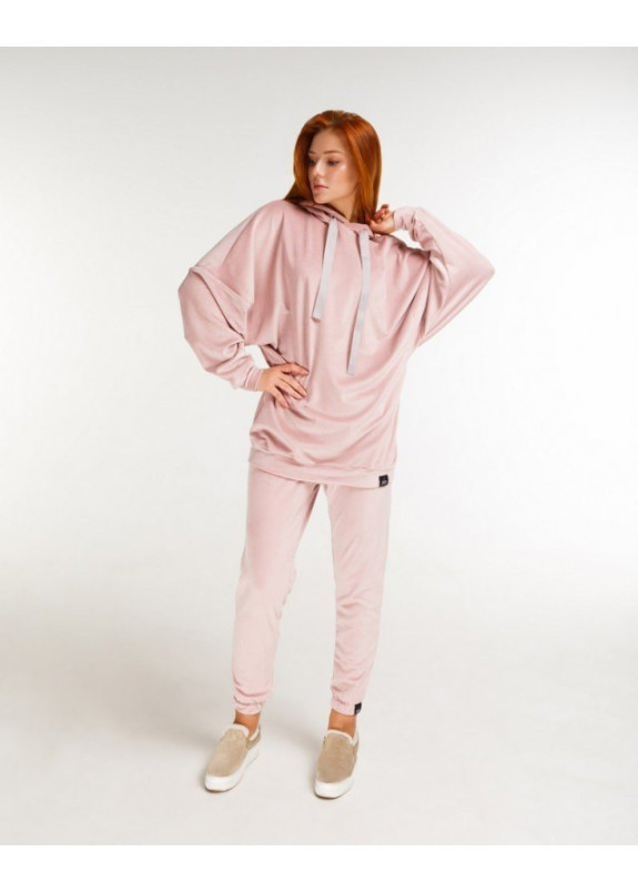 Штаны велюр женские пудра Изображение Штаны велюр женские пудра