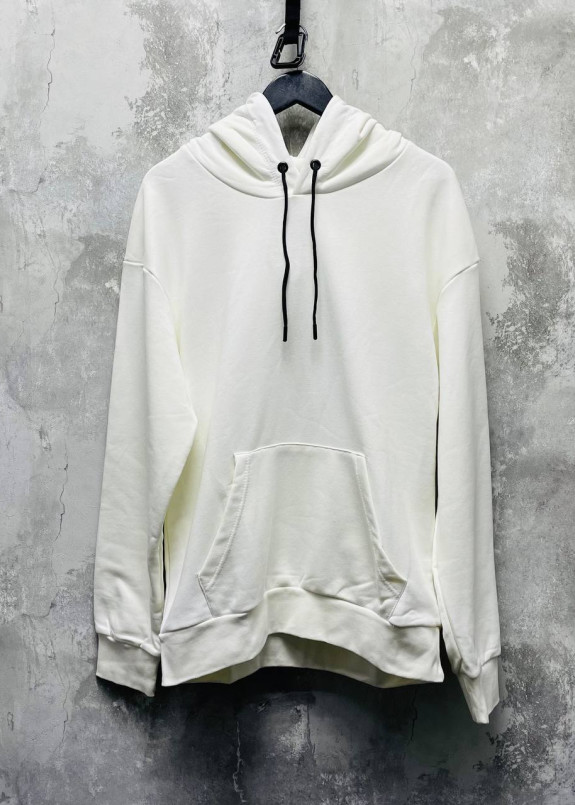 Худі вільного крою базове біле MFStore Изображение Худі вільного крою базове біле MFStore