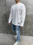 Лонгслів оверсайз с подовженням по спині білий MFStore Изображение Лонгслів оверсайз с подовженням по спині білий MFStore
