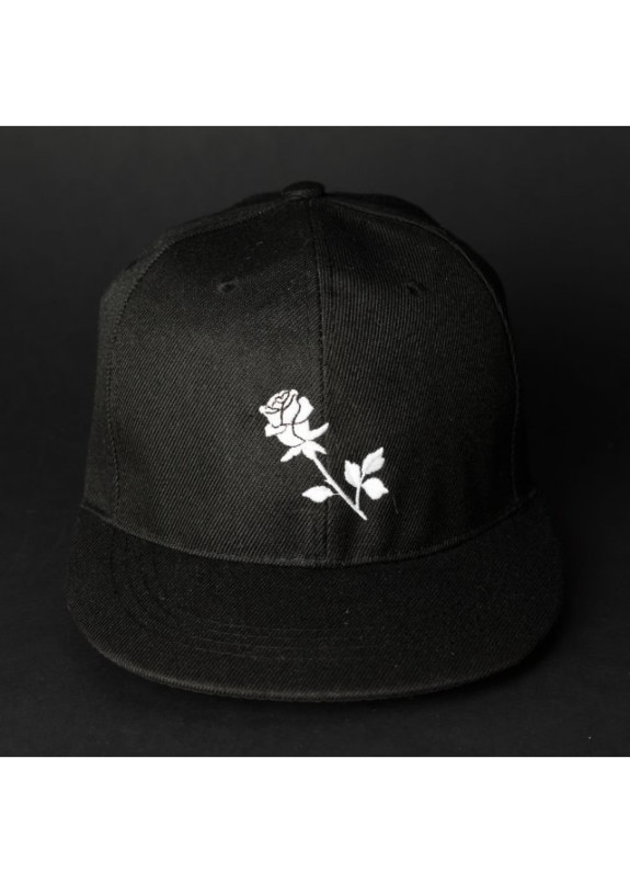 Снепбек мужской с вышивкой Роза черный Black Limit Изображение Снепбек мужской с вышивкой Роза черный Black Limit