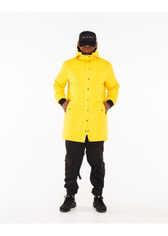 Парка мужская - желтая Изображение Парка мужская - желтая