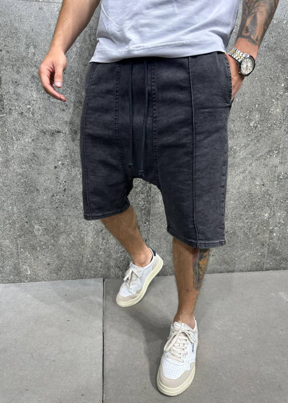 Шорти-галіфе джинсові сірі MFStore Изображение Шорти-галіфе джинсові сірі MFStore