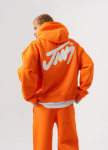 Худі оверсайз на флісі з принтом помаранчеве MFStore Изображение Худі оверсайз на флісі з принтом помаранчеве MFStore