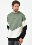 Кофта оверсайз мужская трехцветный хаки MFStore Изображение Кофта оверсайз мужская трехцветный хаки MFStore