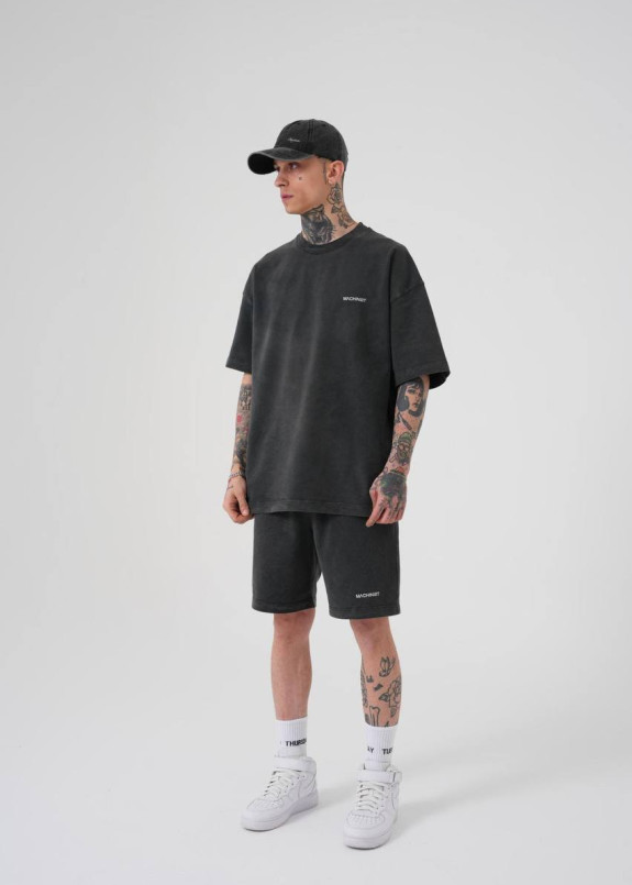 Костюм оверсайз графіт вілного крою літній MFStore Изображение Костюм оверсайз графіт вілного крою літній MFStore