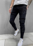 Джинсы с краской и рифлеными вставками MFStore Изображение Джинсы с краской и рифлеными вставками MFStore
