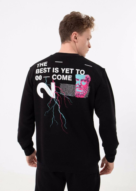 Кофта мужская с текстом на спине и груди MFStore Изображение Кофта мужская с текстом на спине и груди MFStore