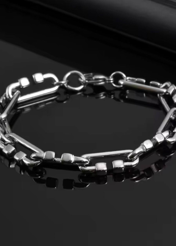 Стильний дизайнерський браслет хром MFStore Изображение Стильний дизайнерський браслет хром MFStore