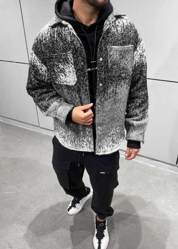 Рубашка оверсайз утепленная градиент MFStore Изображение Рубашка оверсайз утепленная градиент MFStore