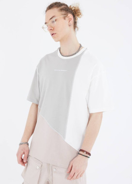 Футболка оверсайз трьохкольорова MFStore Изображение Футболка оверсайз трьохкольорова MFStore