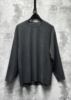 Лонгслів оверсайз з текстурної тканини сірий MFStore Изображение Лонгслів оверсайз з текстурної тканини сірий MFStore