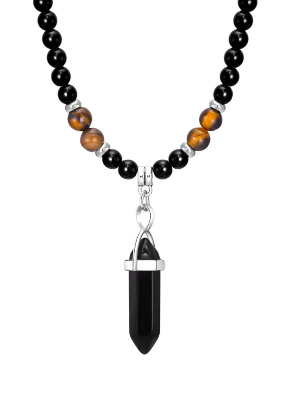 Підвіска на шию з кулоном чорна MFStore Изображение Підвіска на шию з кулоном чорна MFStore