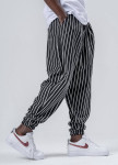 Штани вільного крою у білу смужку MFStore Изображение Штани вільного крою у білу смужку MFStore