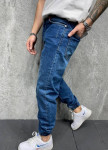 Джинсы широкие с манжетами-резинками синие MFStore Изображение Джинсы широкие с манжетами-резинками синие MFStore