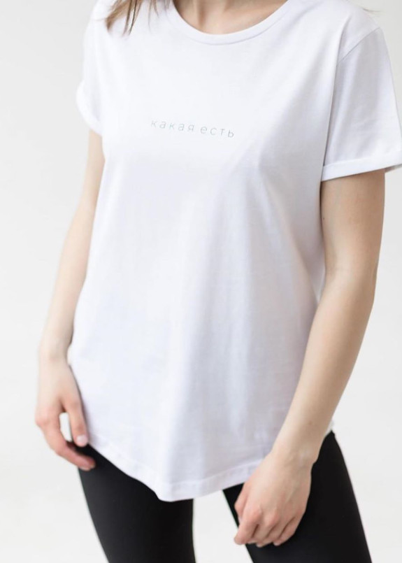 Футболка женская с принтом какая есть Изображение Футболка женская с принтом какая есть
