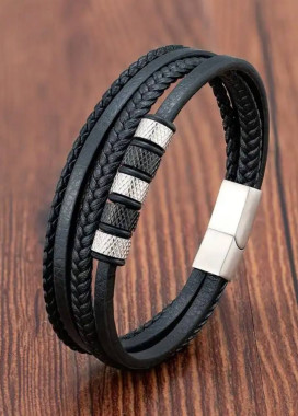 Розкішний браслет з нержавіючої сталі з намистинами MFStore Изображение Розкішний браслет з нержавіючої сталі з намистинами MFStore