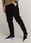 Изображение Зимние штаны карго на флисе мужские черные Грут