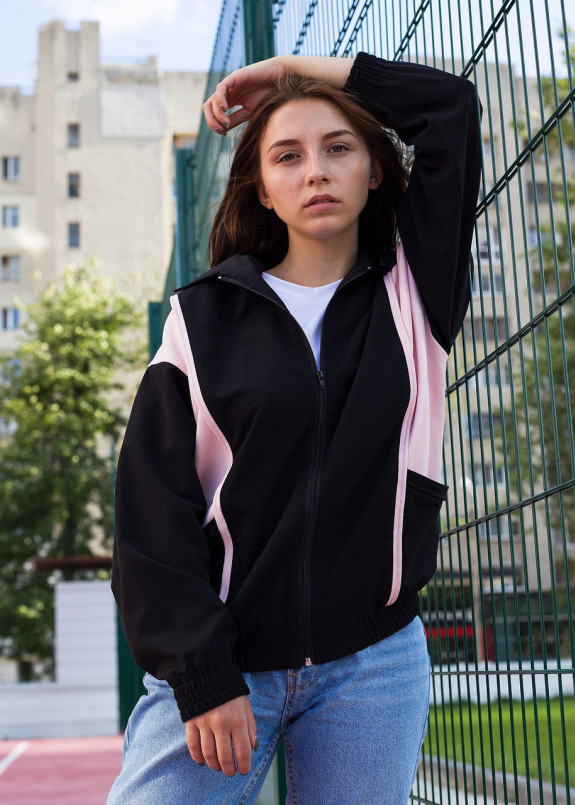 Ветровка черная женская Харли Квин Tur streetwear Изображение Ветровка черная женская Харли Квин Tur streetwear