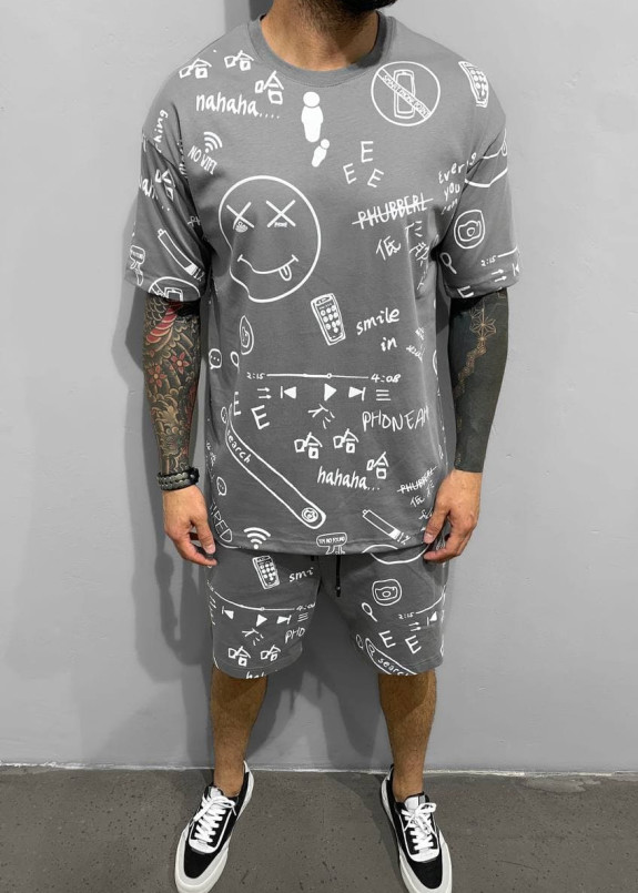 Костюм серый летний SMILE MFStore Изображение Костюм серый летний SMILE MFStore