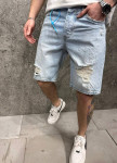 Шорти джинсові рвані блакитні MFStore Изображение Шорти джинсові рвані блакитні MFStore