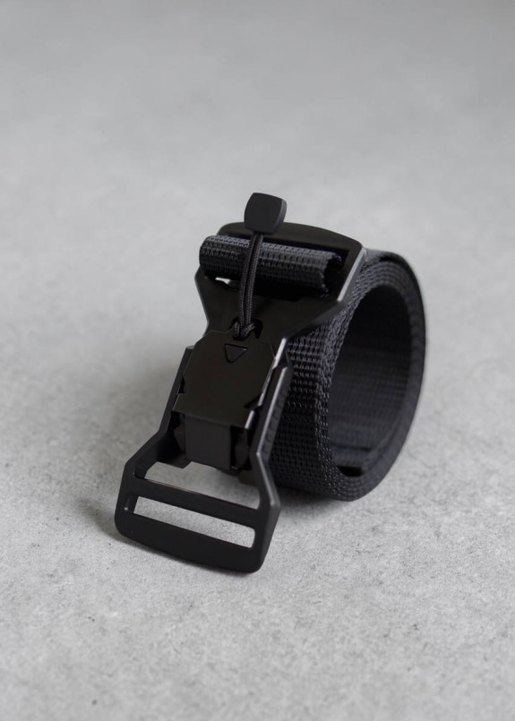 Стильний текстильний ремінь на магнітній застібці чорний MFStore Изображение Стильний текстильний ремінь на магнітній застібці чорний MFStore