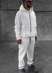 Костюм оверсайз базовий на флісі білий MFStore Изображение Костюм оверсайз базовий на флісі білий MFStore
