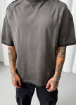 Дизайнерська виварена футболка оверсайз темно-сіра MFStore Изображение Дизайнерська виварена футболка оверсайз темно-сіра MFStore