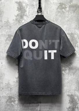Футболка виварена оверсайз quit MFStore Изображение Футболка виварена оверсайз quit MFStore