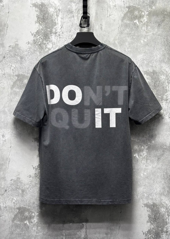 Футболка виварена оверсайз quit MFStore Изображение Футболка виварена оверсайз quit MFStore