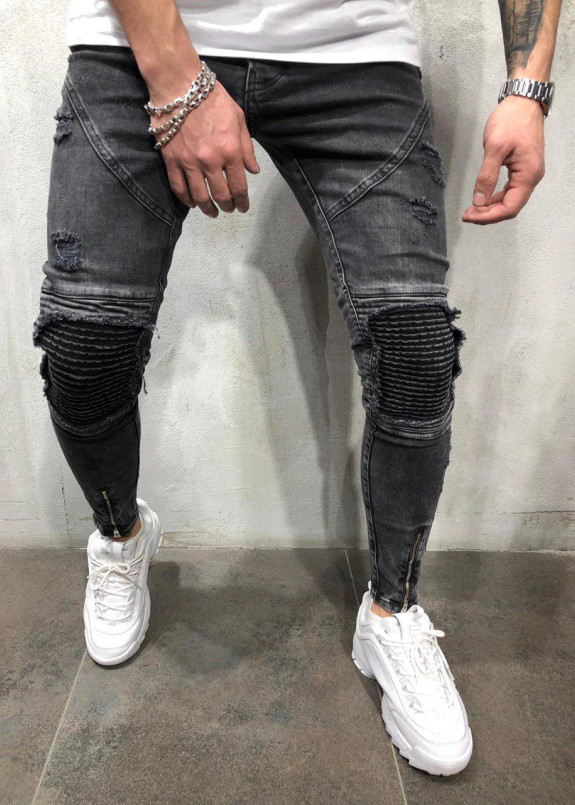 Джинсы с рифлеными вставками на коленях Mfstore Изображение Джинсы с рифлеными вставками на коленях Mfstore