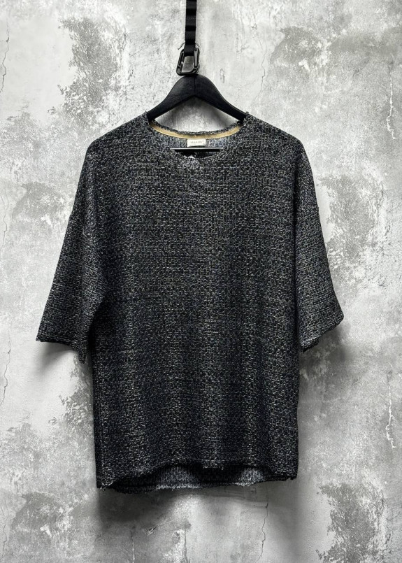 Дизайнерська футболка з необробленими краями сіра MFStore Изображение Дизайнерська футболка з необробленими краями сіра MFStore