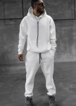 Костюм оверсайз базовий на флісі білий MFStore Изображение Костюм оверсайз базовий на флісі білий MFStore