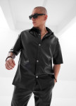 Сорочка оверсайз з екошкіри чорна MFStore Изображение Сорочка оверсайз з екошкіри чорна MFStore