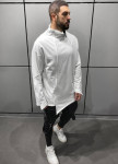 Мужской ассиметричный кардиган белый MFStore Изображение Мужской ассиметричный кардиган белый MFStore