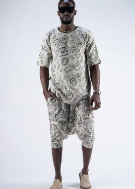 Костюм вільного крою бавовняний з малюнком MFStore Изображение Костюм вільного крою бавовняний з малюнком MFStore