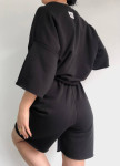 Костюм оверсайз літній жіночий чорний MFStore Изображение Костюм оверсайз літній жіночий чорний MFStore