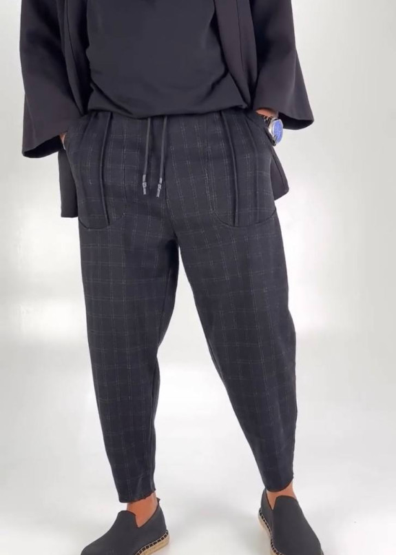 Стильні штани вільного крою в клітинку MFStore Изображение Стильні штани вільного крою в клітинку MFStore