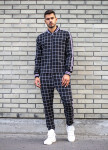 Спортивный костюм черный в клетку MFStore Изображение Спортивный костюм черный в клетку MFStore