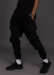 Изображение Штаны мужские джоггеры с накладными карманами черные