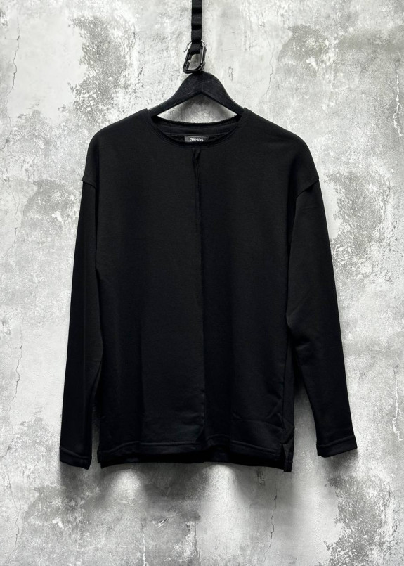 Лонгслів оверсай з шовом чорний MFStore Изображение Лонгслів оверсай з шовом чорний MFStore