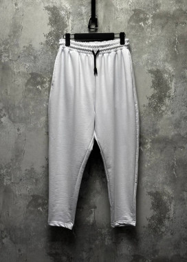 Штани вільного крою звужені до низу білі MFStore Изображение Штани вільного крою звужені до низу білі MFStore