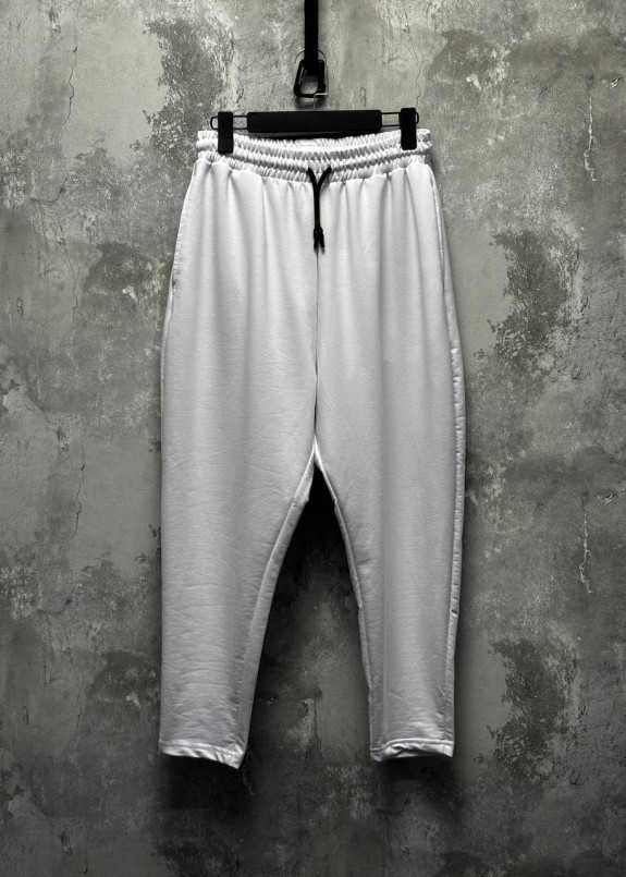 Штани вільного крою звужені до низу білі MFStore Изображение Штани вільного крою звужені до низу білі MFStore