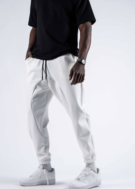 Спортивні штани вільного крою білі MFStore Изображение Спортивні штани вільного крою білі MFStore