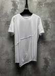 Асиметрична дизайнерська футболка біла MFStore Изображение Асиметрична дизайнерська футболка біла MFStore