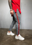 Изображение Стильные серые брюки с лампасами Mfstore