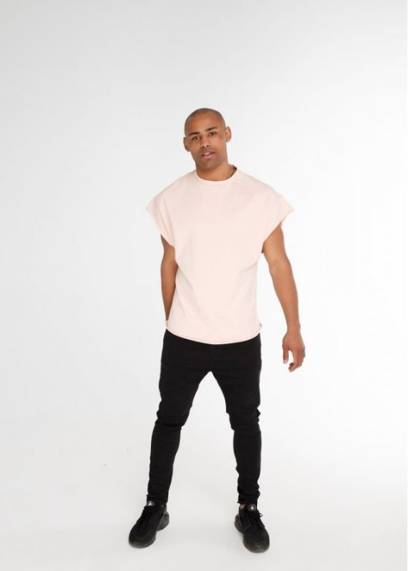 Безрукавка мужская коттон розовая Black Limit Изображение Безрукавка мужская коттон розовая Black Limit