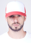 Кепка мужская сетка бело-красная MFS Изображение Кепка мужская сетка бело-красная MFS